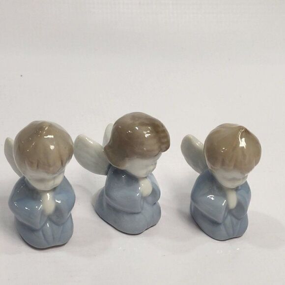 3 - Vintage Ceramic/Porcelain 2" Praying Angel Mini Figures - Picture 9 of 9
